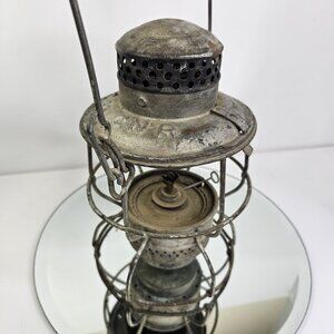 Vintage CNR TRAIN RAILROAD LANTERN Hiram Piper 1920s No Globe For Parts/Untested